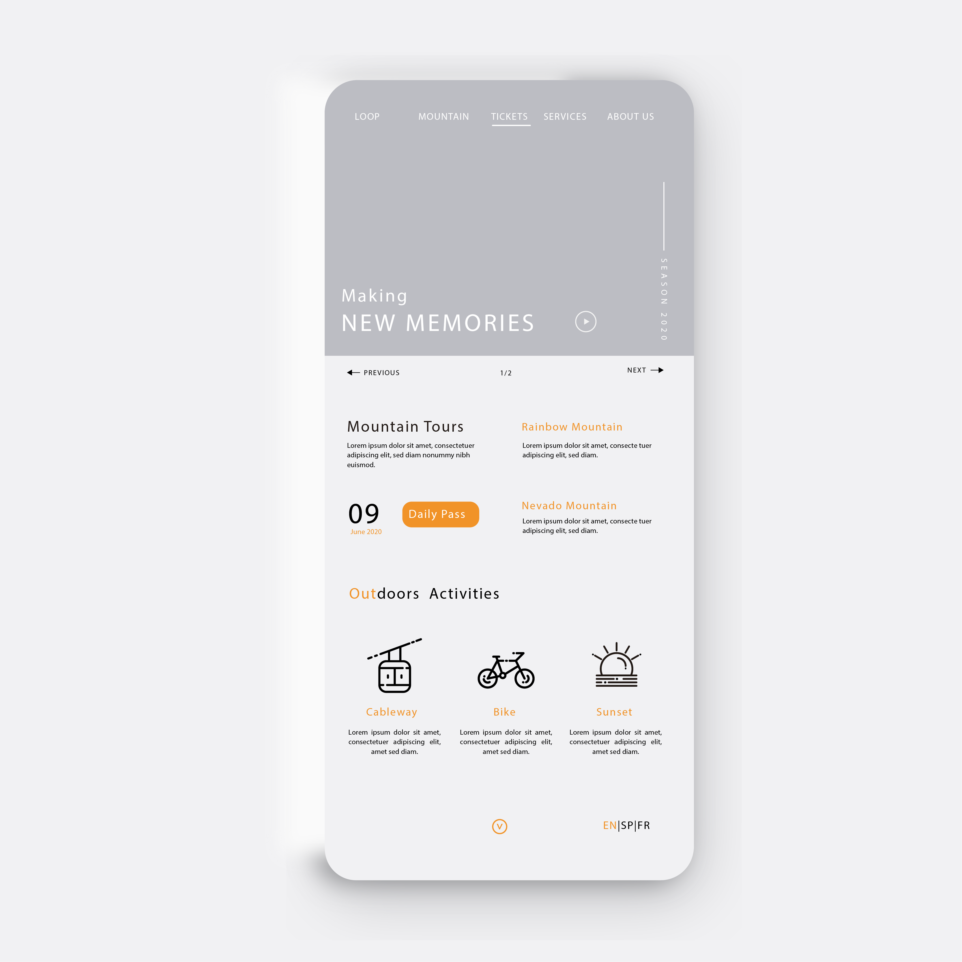 Mobile Application UI